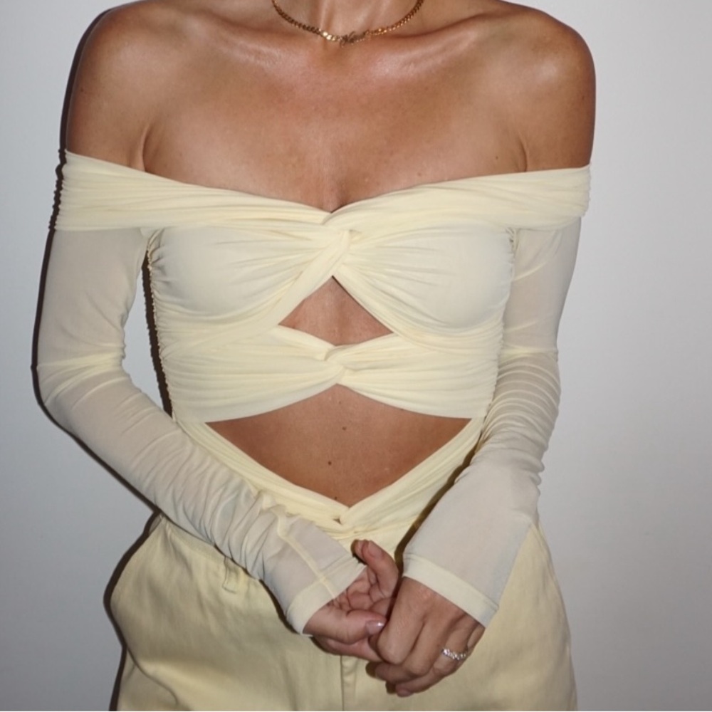 Ronny Kobo fits cutout body suit